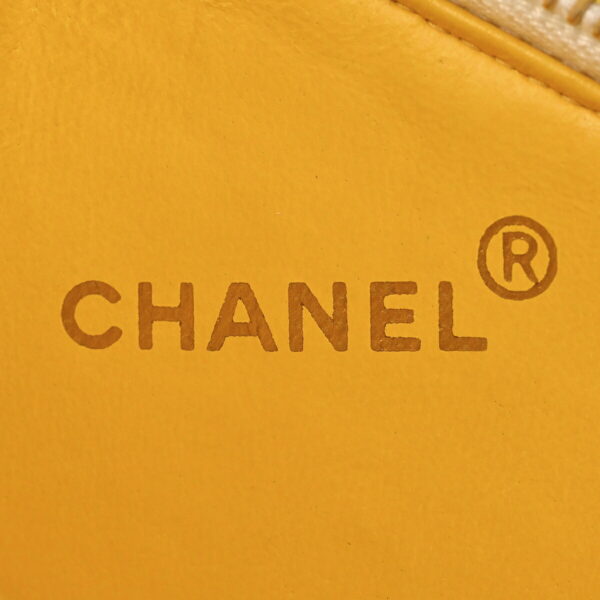 1000060681507 16 Chanel Cocomark Vanity Enamel Matelasse Pouch Leather Yellow