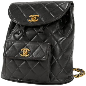 1000060687257 01 Chanel Vanity Bag Bicolore Lambskin Black