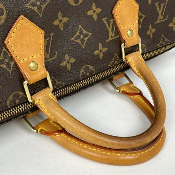 1000060813632 16 Louis Vuitton Speedy 35 Bag Monogram Brown