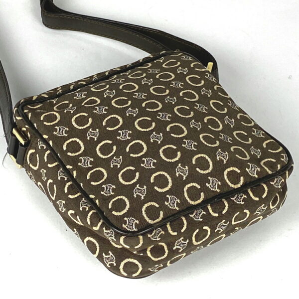 1000060864429 12 Celine C Macadam Pattern All Over Canvas Shoulder Bag Brown