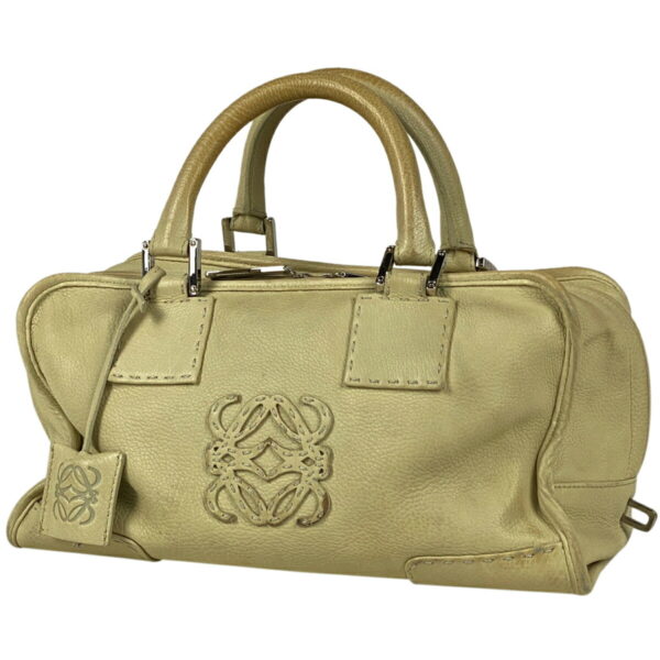 1000061025973 11 Loewe Amazona 28 Handbag Anagram Leather Cream