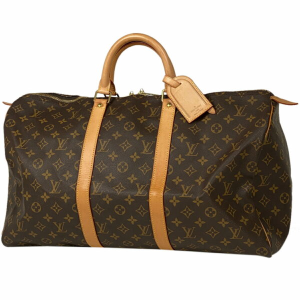 1000061188432 11 Louis Vuitton Keepall 50 Bag Monogram Brown