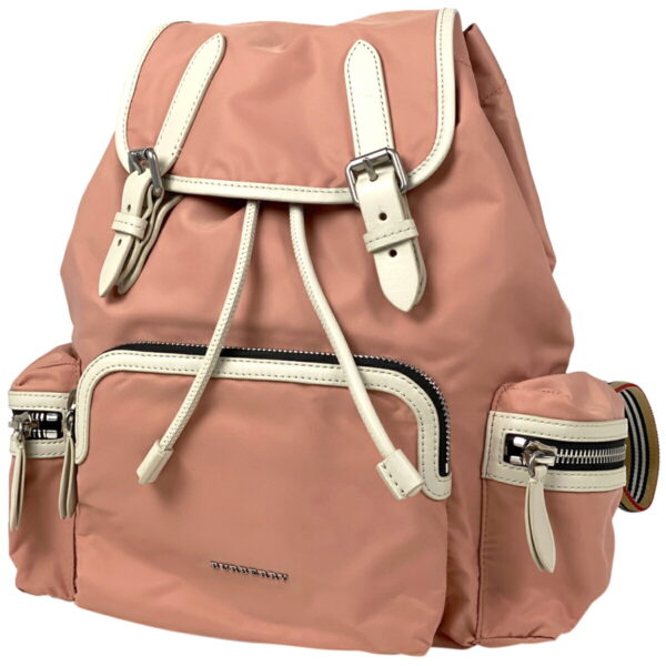 1000061287593 11 Burberry Nylon Rucksack Backpack Pink White