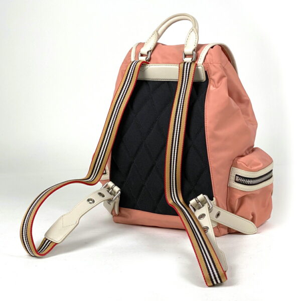 1000061287593 12 Burberry Nylon Rucksack Backpack Pink White