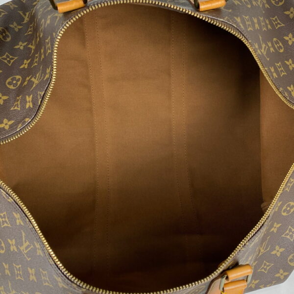 1000061778886 19 Louis Vuitton Keepall 55 Bag Monogram Brown