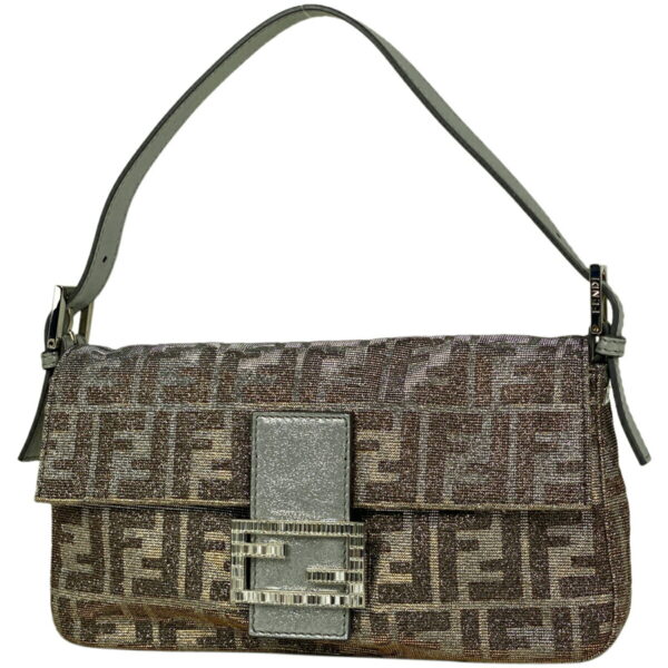 1000061954730 11 FENDI Zucca Pattern Mamma Bucket Handbag Lame