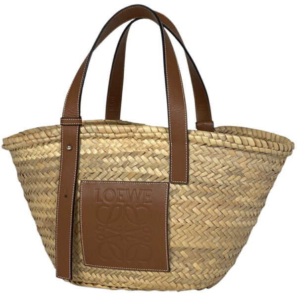 1000062181104 11 Loewe Basket Bag Palm Leaf Leather