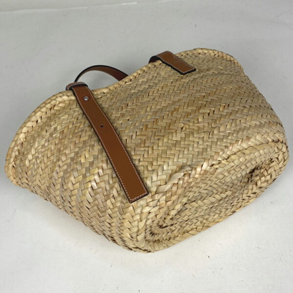 1000062181104 12 Loewe Basket Bag Palm Leaf Leather