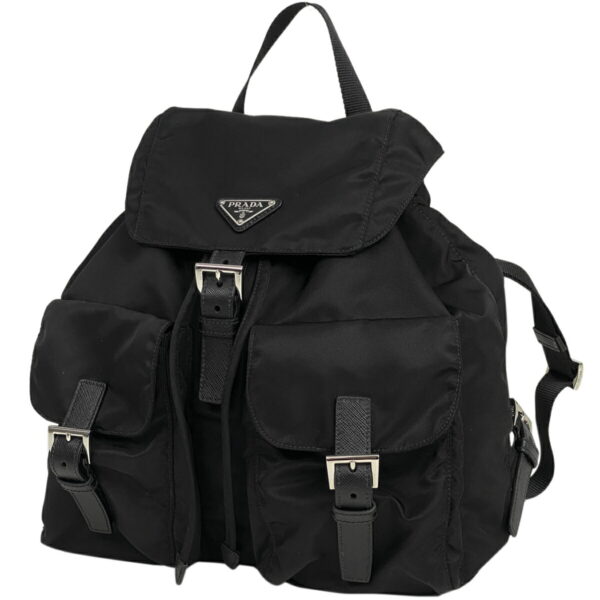 1000062187571 11 PRADA Plate Rucksack Nylon Nero