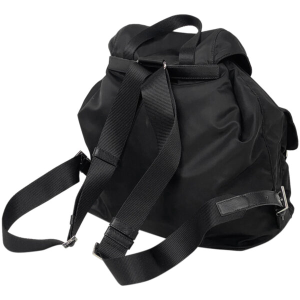 1000062187571 12 PRADA Plate Rucksack Nylon Nero