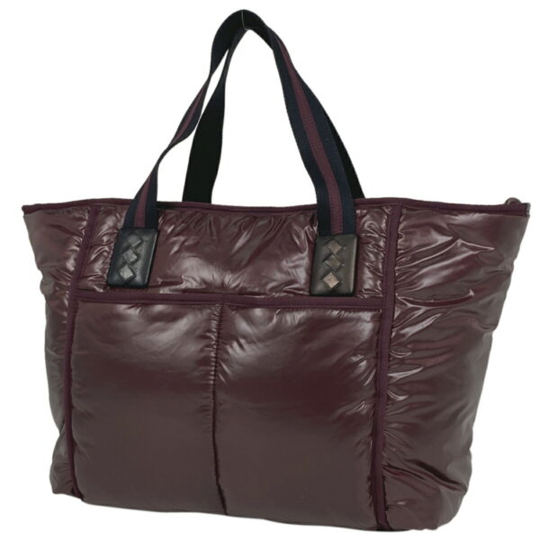 1000062198577 11 Bottega Veneta Intrecciato Nylon Tote Handbag Bordeaux