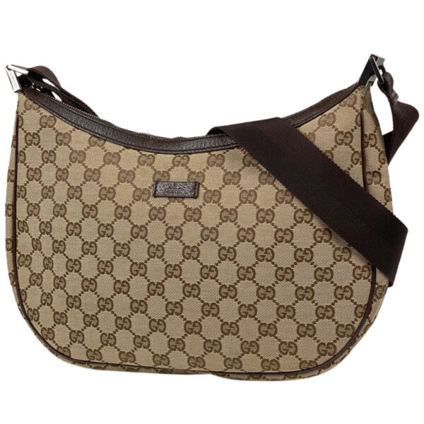 1000062214987 11 Gucci GG Pattern Shoulder Bag GG Canvas Beige Brown