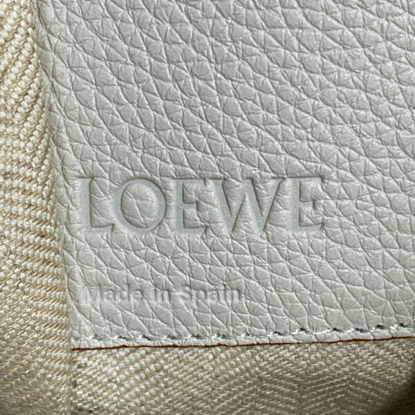 1000062313710 21 Loewe Hammock Small 2Way Shoulder Bag Leather White