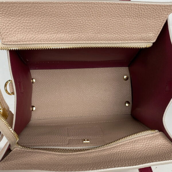 1000062511215 18 Salvatore Ferragamo 2WAY Gancini Leather Handbag Pink Beige