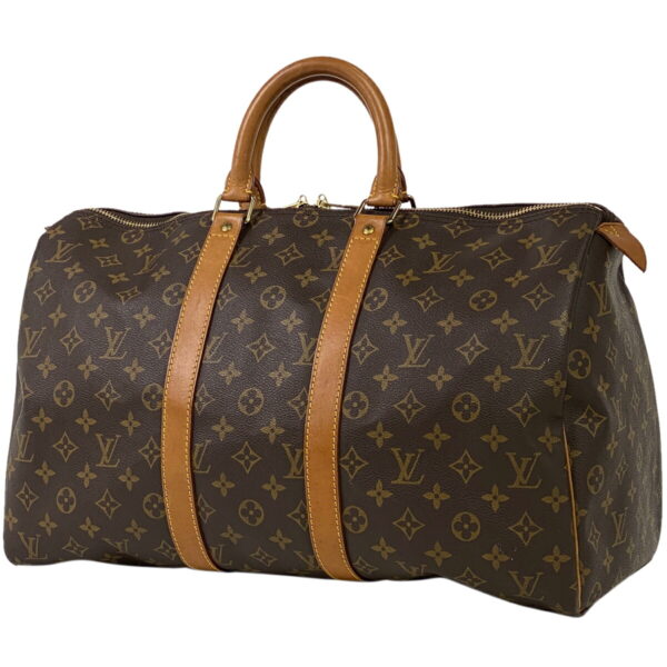 1000062665581 11 Louis Vuitton Keepall 45 Bag Monogram Brown