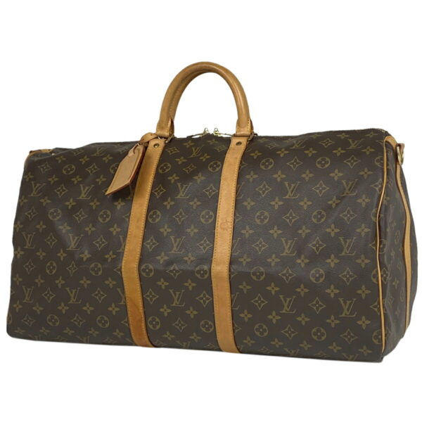 1000062792492 11 Louis Vuitton Keepall Bandouliere 55 Bag Monogram Brown