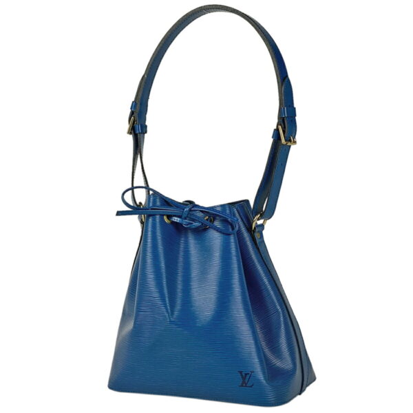 1000062830415 11 Louis Vuitton Petit Noe Drawstring Shoulder Bag Epi Toledo Blue