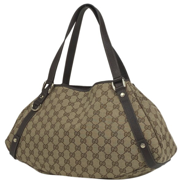 1000062959406 11 Gucci GG Pattern Abby Tote Bag GG Canvas Beige Brown