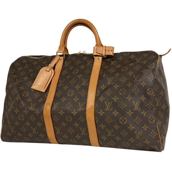 1000063212784 11 Louis Vuitton Keepall 50 Bag Monogram Brown