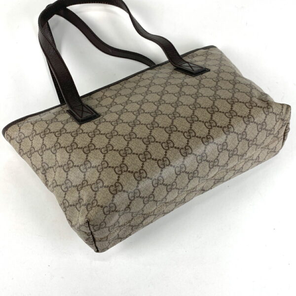 1000063395364 12 Gucci GG Pattern Tote Bag Canvas Beige Brown