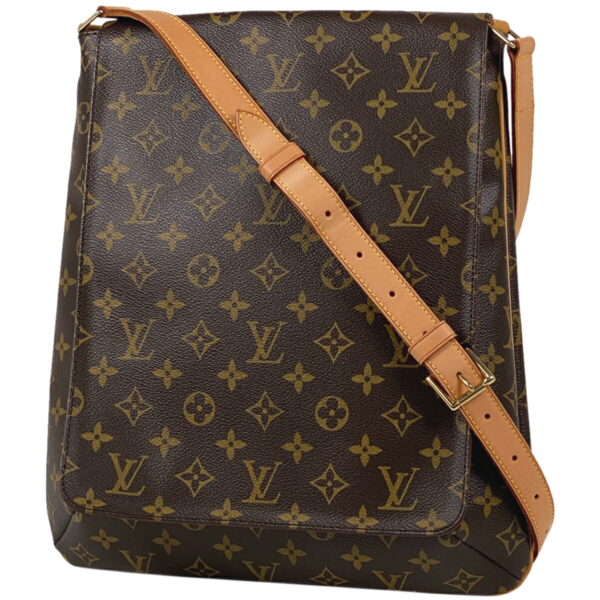 1000063416748 11 Louis Vuitton Musette Crossbody Shoulder Bag Monogram Brown