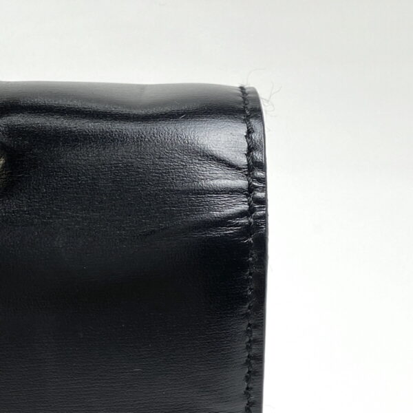 1000063538150 15 Celine W Flap Leather Handbag Black