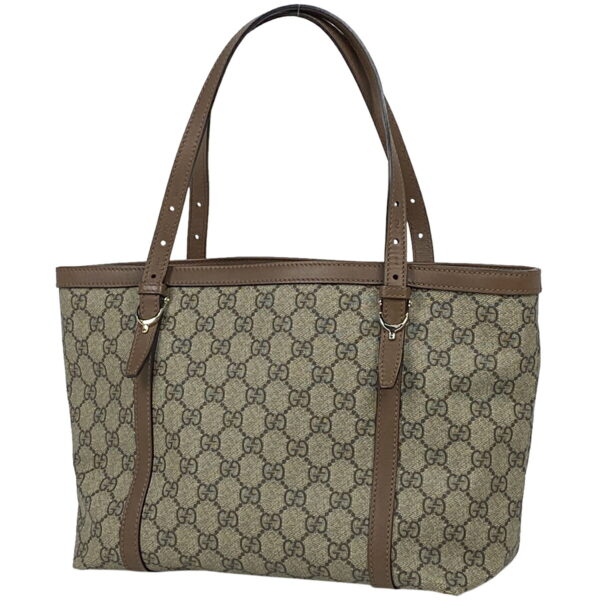 1000063559988 11 Gucci GG Pattern Tote Bag Canvas Beige Brown