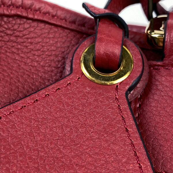 1000063677859 15 Loewe Amazona 28 2Way Shoulder Bag Anagram Leather Red