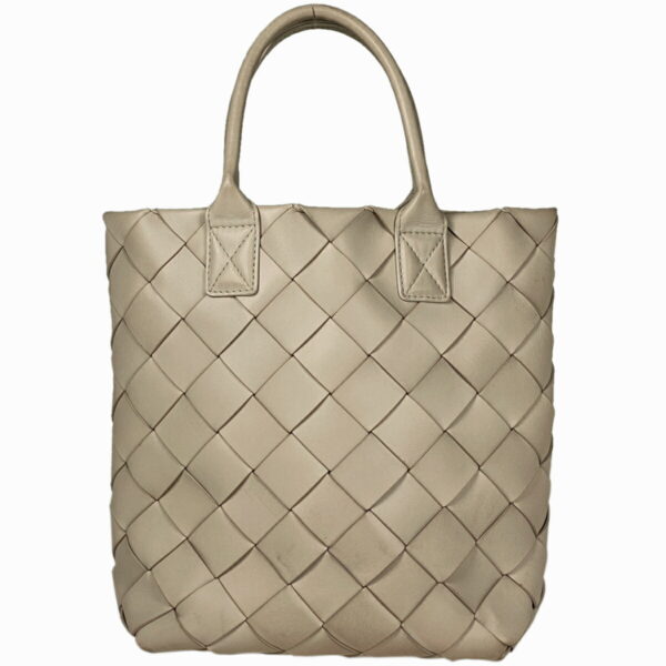 1000063685830 13 Bottega Veneta Maxi Hippo 30 2WAY Intrecciato Leather Tote Shoulder Bag Ivory