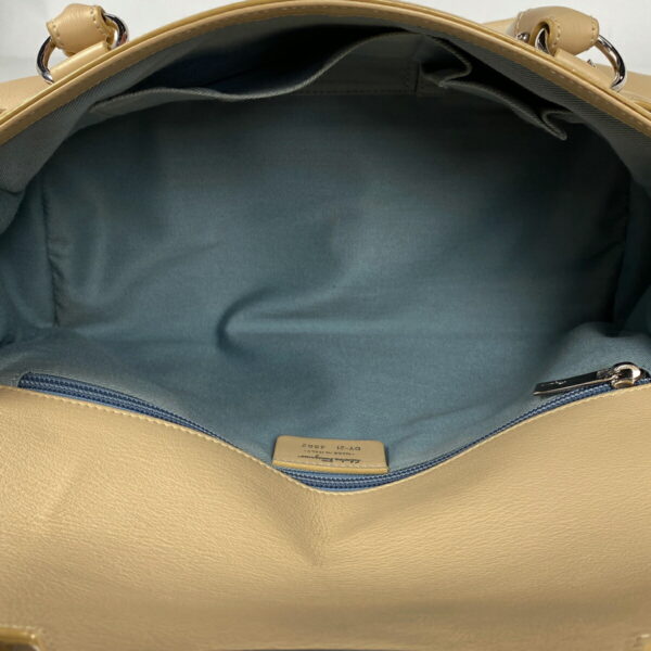 1000063842257 16 Salvatore Ferragamo Gancini Leather Shoulder Handbag Beige