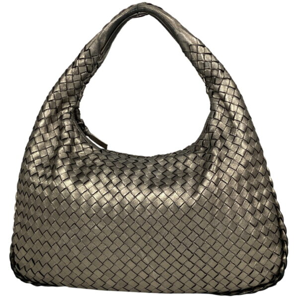 1000064052457 11 Bottega Veneta Intrecciato Braided Mesh Nappa Shoulder Leather Shoulder Bag Bronze