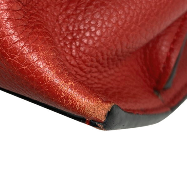 1000064096819 18 Loewe Gate Top Handle 2Way Shoulder Bag Leather Red