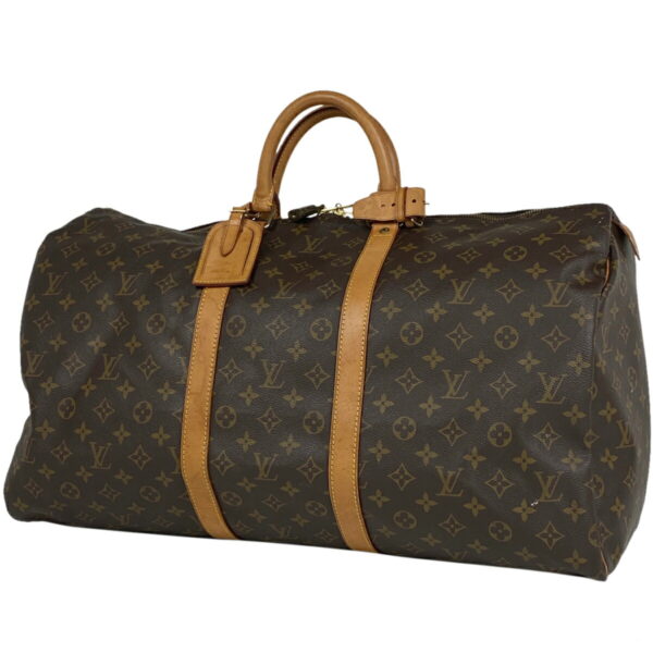 1000064302620 11 Louis Vuitton Keepall 55 Bag Monogram Brown