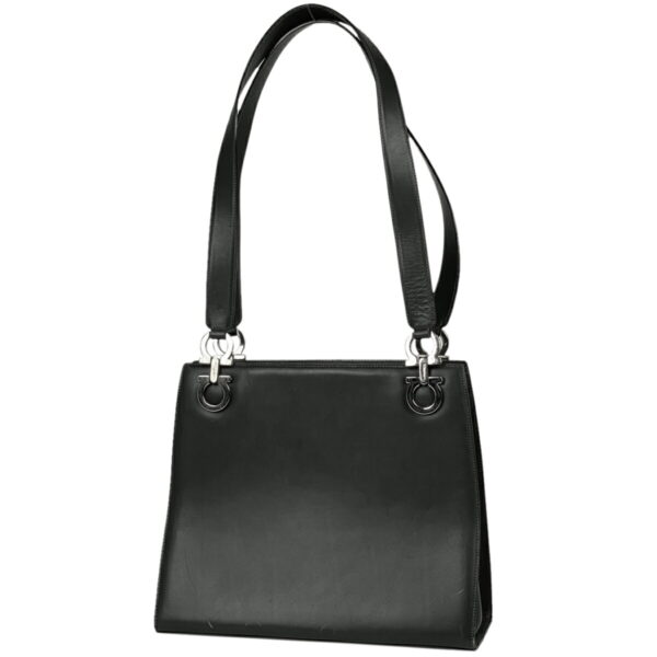 1000064331576 11 Salvatore Ferragamo Gancini Tote Shoulder Bag Leather Black