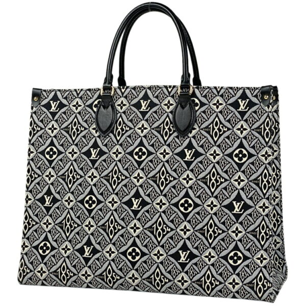 1000064573570 11 Louis Vuitton On the Go GM 2WAY Tote Jacquard Since 1854 Black