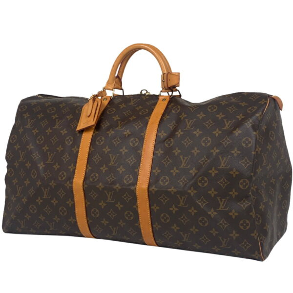 1000064593141 11 Louis Vuitton Keepall 60 Bag Monogram Brown