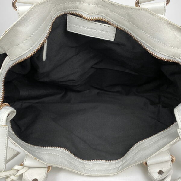 1000064731284 16 Balenciaga The Giant Part Time 2WAY Leather Shoulder Handbag White