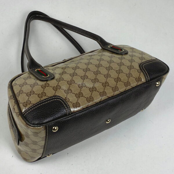 1000064844939 12 Gucci GG Pattern Sherry Line Shoulder Bag Canvas Beige Brown