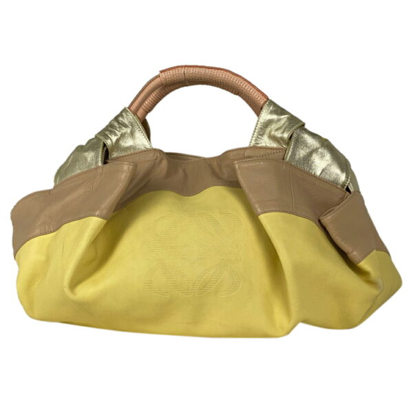 1000064856178 11 Loewe Nappa Aire Anagram Handbag Leather Yellow Beige