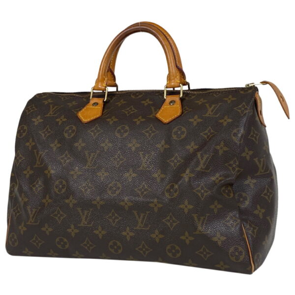 1000065173823 11 Louis Vuitton Speedy 35 Bag Monogram Brown