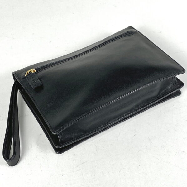 1000065232001 12 Loewe Anagram Clutch Bag Leather Black