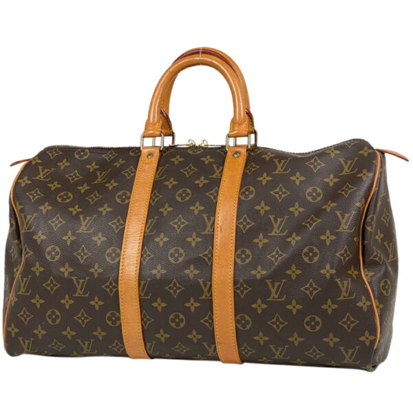 1000065295297 11 Louis Vuitton Keepall 45 Bag Monogram Brown