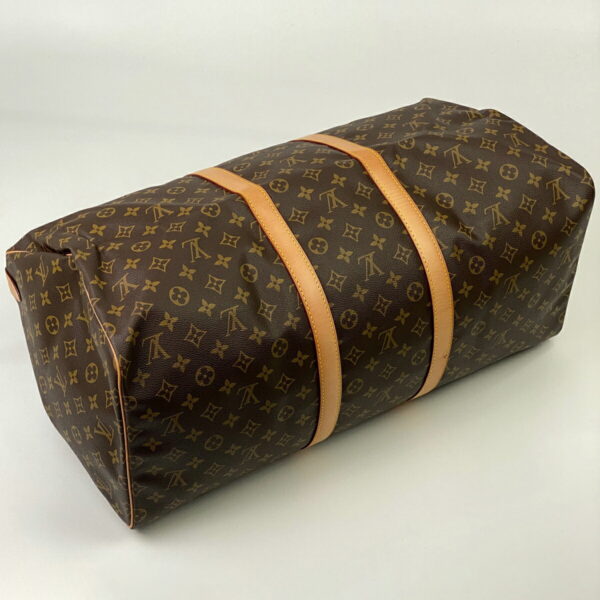 1000065307013 12 Louis Vuitton Keepall 55 Bag Monogram Brown