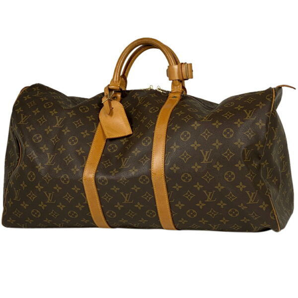 1000065368670 11 Louis Vuitton Keepall 55 Bag Monogram Brown