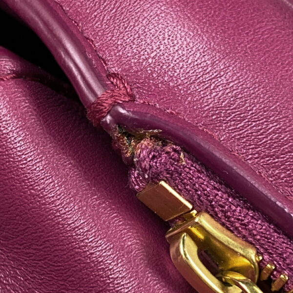 1000065424253 14 Bottega Veneta Beak 2WAY Leather Shoulder Bag Magenta