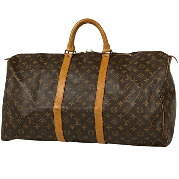 1000065497288 11 Louis Vuitton Keepall 55 Bag Monogram Brown