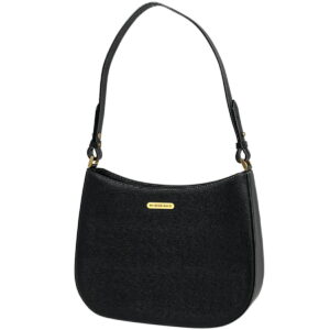 1000065574637 11 Celine Triomphe Canvas Shoulder Bag Black