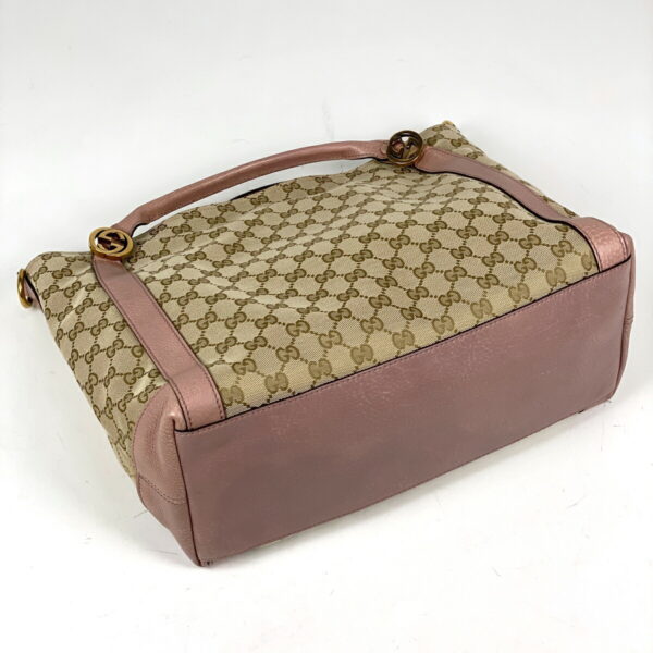 1000065616030 12 Gucci GG Pattern 2WAY Tote Bag GG Canvas Beige Pink