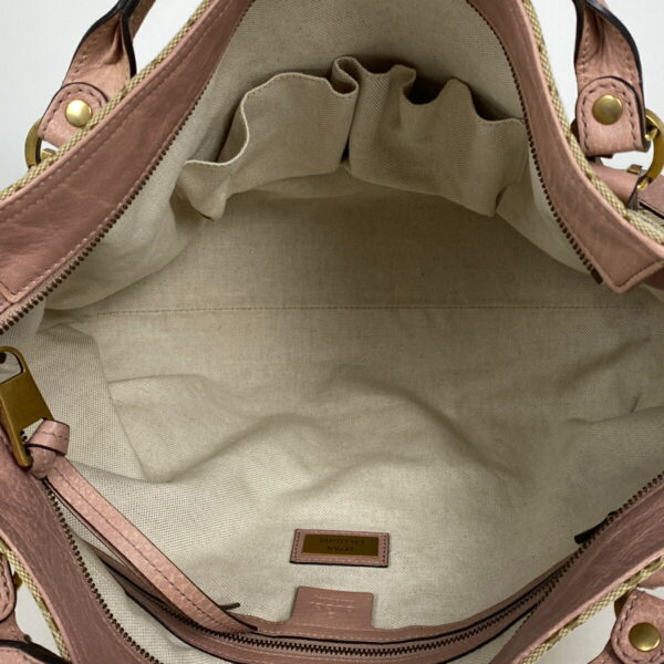 1000065616030 17 Gucci GG Pattern 2WAY Tote Bag GG Canvas Beige Pink