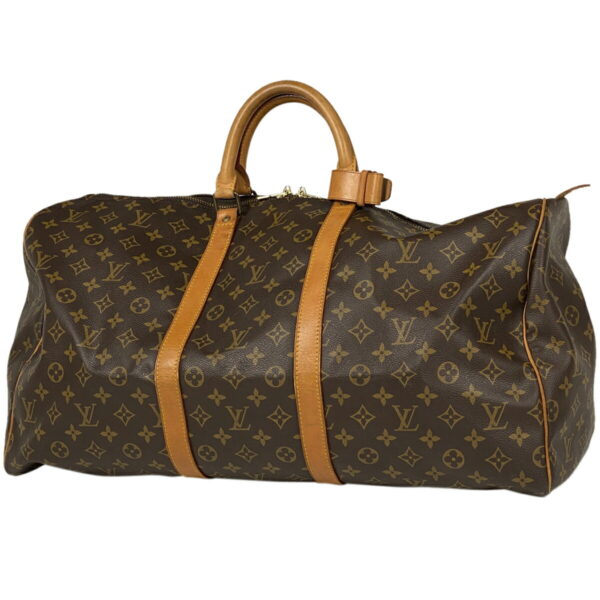 1000065638971 11 Louis Vuitton Keepall 55 Bag Monogram Brown